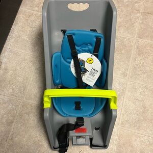 Gray and Blue Kids Bike Seat